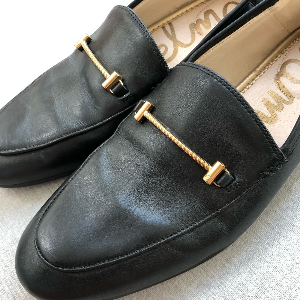 Sam Edelman Black Loraine Loafers Size 8